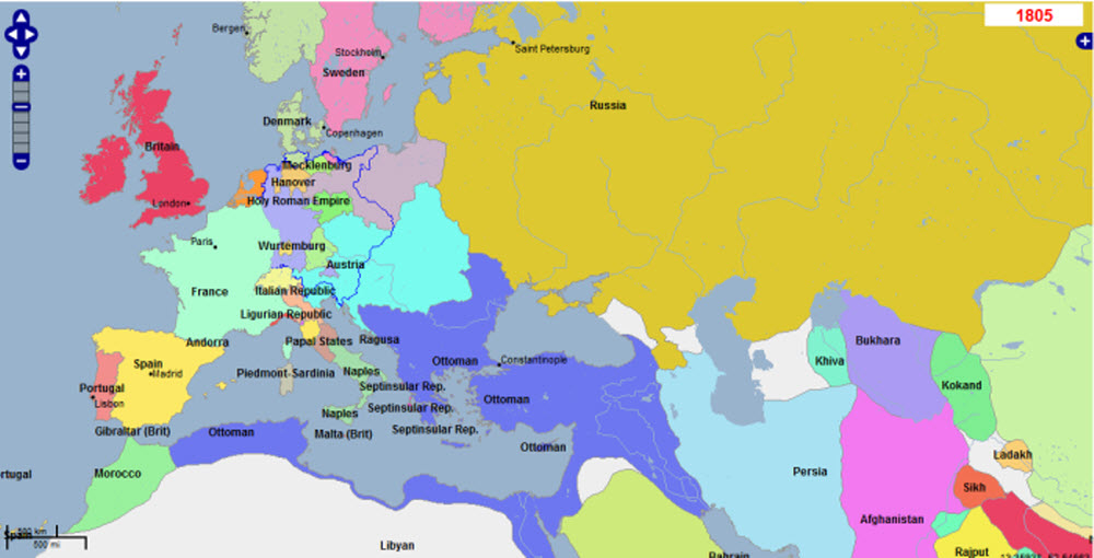 Europe in 1805