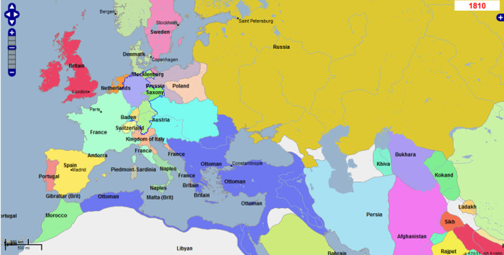 Europe in 1810